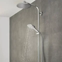 Pommeau de douche HANSGROHE Raindance Select E EcoSmart 120 3 jets chromé