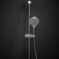 Pommeau de douche HANSGROHE Crometta EcoSmart blanc/chromé + flexible de douche HANSGROHE Designflex 160 cm chromé