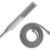 Pommeau de douche HANSGROHE Pulsify E 100 EcoSmart chromé + flexible de douche 1,60 m HANSGROHE Metaflex chromé