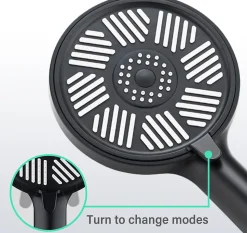 Pommeau de Douche Haute Pression,Pommeau de Douche à Effet pluie, Douchette à main, Grand Pommeau de Douche à économie d'eau