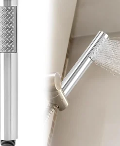 Pommeau de douche portable rond en acier inoxydable