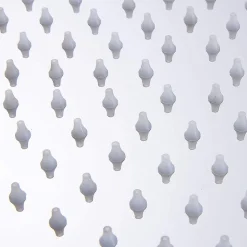 Pommeau de douche rond de 20 cm avec finition chromée brillante en laiton Kibath