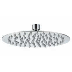 Pommeau de douche rond de 30 cm avec une finition chromée brillante en laiton Kibath