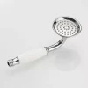 Pommeau de douche traditionnel en laiton chromé et céramique de pour salle de bain
