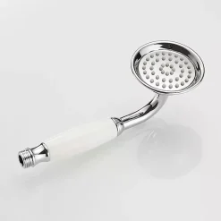 Pommeau de douche traditionnel en laiton chromé et céramique de pour salle de bain