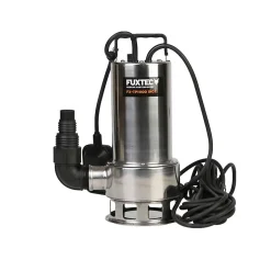 Pompe de relevage eaux usées - FUXTEC FX-TP11100 - INOX 1100W débit 15000 litres par heure