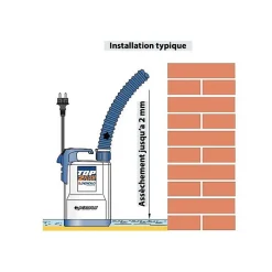 Pompe de relevage Pedrollo TOP2FLOOR 0,37 kW jusqu'à 9,6 m3/h monophasé 220V