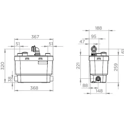 Pompe de relevage sanispeed + - SFA