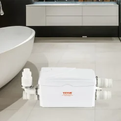 Pompe macératrice 350W, 3 entrées eau, 6000 L h, relevage 7 m, eaux usées sous-sol cuisine.