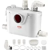 Pompe macératrice 500W, sanitaire 4 entrées eau, 110 L min, ht. refoulement 8 m.