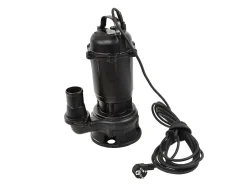 Pompe WQD 550W Avec Broyeur Pour Eaux Sales Noire Robuste