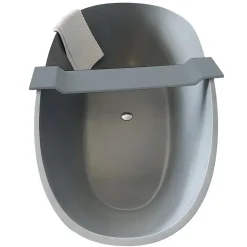 Pont de baignoire en fonte minérale PB4208 - 85x16cm - Gris mat
