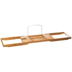 Pont de baignoire extensible l.70/105 x P.22,1 cm bambou 5Five