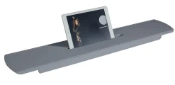 Pont de baignoire plateau pour bain en fonte minérale PB4210 - 85x16,5cm - Gris mat