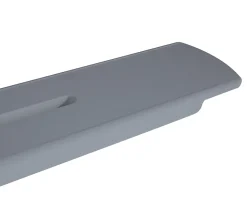 Pont de baignoire plateau pour bain en fonte minérale PB4210 - 85x16,5cm - Gris mat