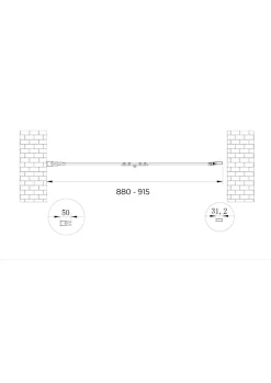 Porte de douche 6 mm pliante pour installation en niche - 88-91,5