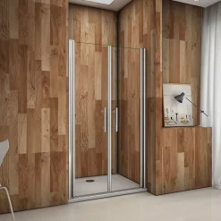 Porte de douche battante 120cm en verre anticalcaire Porte de douche Hauteur 197cm