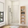 Porte de douche battante 85cm en verre anticalcaire Porte de douche Hauteur 187cm