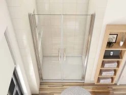 Porte de douche battante 85cm en verre anticalcaire Porte de douche Hauteur 187cm