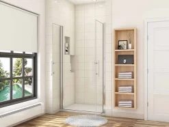 Porte de douche battante 90cm en verre anticalcaire Porte de douche Hauteur 187cm