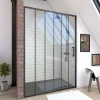 Porte de douche coulissante noir Galedo FactorX 120cm