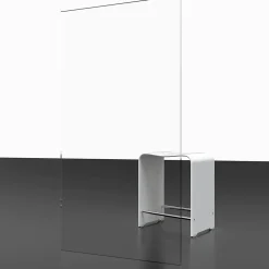Porte de douche coulissante ouverture gauche l.140 x H.200 cm, verre transparent anticalcaire, profilé chromé, Schulte Imperial