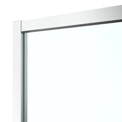 Porte de douche coulissante PMR l.120 x 195 cm, profilés finition chrome, GoodHome Ledava