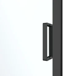 Porte de douche coulissante l.120 x H.195 cm, profilés alu noir, GoodHome Ledava
