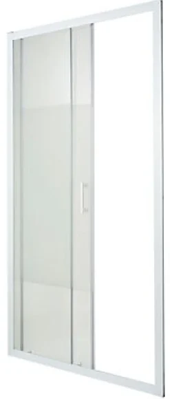Porte de douche coulissante Cooke & Lewis Onega sérigraphié 100 cm