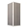 Porte de douche d'angle en PVC 90x90CM H185 avec Ouverture Centrale couleure Blanche mod. Flex