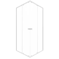 Porte de douche en angle blanc Galedo Spot 90 x 90cm