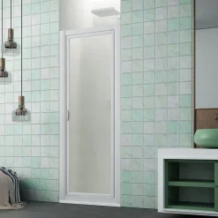 Porte de douche en niche pivot 85 CM H 190 en Acrylique mod. Sigma