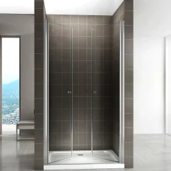 Porte de douche GINA H.195 réglable de 96 à 100 cm verre 6 mm transparent - Saniverre