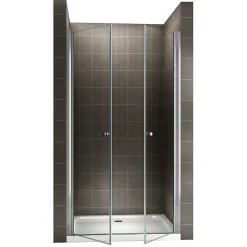 Porte de douche GINA H.195 réglable de 104 à 108 cm verre 6 mm transparent - Saniverre