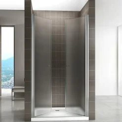 Porte de douche GINA H.180 réglable de 76 à 80 cm verre 6 mm opaque - Saniverre