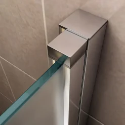 Porte de douche KAYA H.180 réglable de 92 à 95 cm verre 6 mm opaque - Saniverre