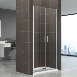 Porte de douche KIMI H.190 largeur réglable 91 à 94 cm verre transparent - Saniverre