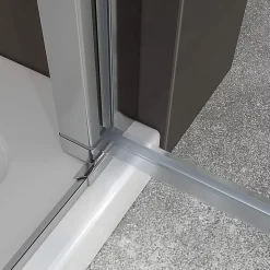 Porte de douche KIMI H.180 largeur réglable 88 à 91 cm verre transparent - Saniverre