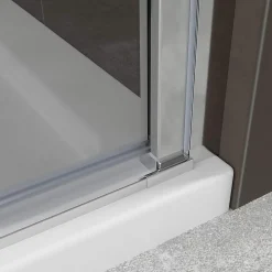 Porte de douche KIMI H.180 largeur réglable 88 à 91 cm verre transparent - Saniverre
