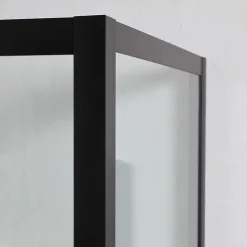 Porte De Douche Niche 120 Cm Avec Côté Fixe 80 Cm Avec Verre Trempé Transparent 6 Mm - City