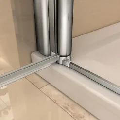 Porte de douche pivotante 70cm en 6mm verre anticalcaire Installation en niche Hauteur 197cm