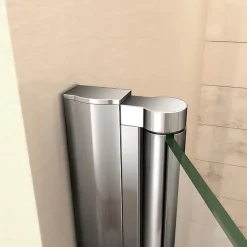 Porte de douche pivotante 70cm en 6mm verre anticalcaire Installation en niche Hauteur 197cm