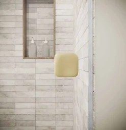 Porte de Douche Pivotante 70x180 cm en Verre Trempe 5 mm - Finition Or Brosse - GOLD ELEMENTARY