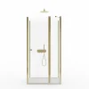 Porte de douche pivotante 90 cm doré CUBA GOLD