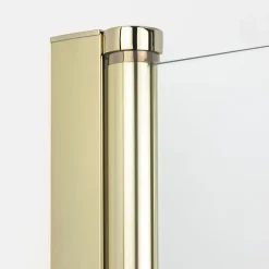 Porte de douche pivotante 90 cm doré CUBA GOLD