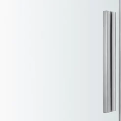 Porte de douche pivotante GoodHome Ezili transparent alu brossé 90 cm