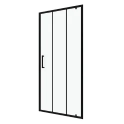 Porte de douche pivotante noir Galedo FactorX 90cm