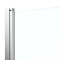 Porte de douche pivotante l.70 x H.195 cm, verre transparent, profilés alu chrome, GoodHome Ledava
