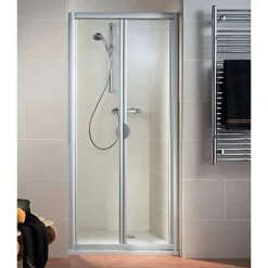 Porte de douche pliante 80 cm blanc, Schulte Phoenix