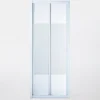 Porte de douche pliante Cooke & Lewis Onega sérigraphié 90 cm
